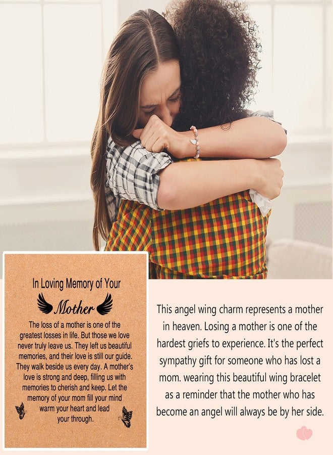 UPROMI Sympathy Gifts for Loss of Mom Mother, Sympathy Bracelet Bereavement Remembrance Gifts, Memorial Jewelry Condolence Grief Sorry for Your Loss - Image 2